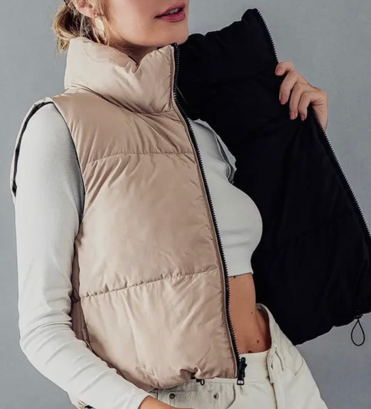 Black & Tan Reversible Vest