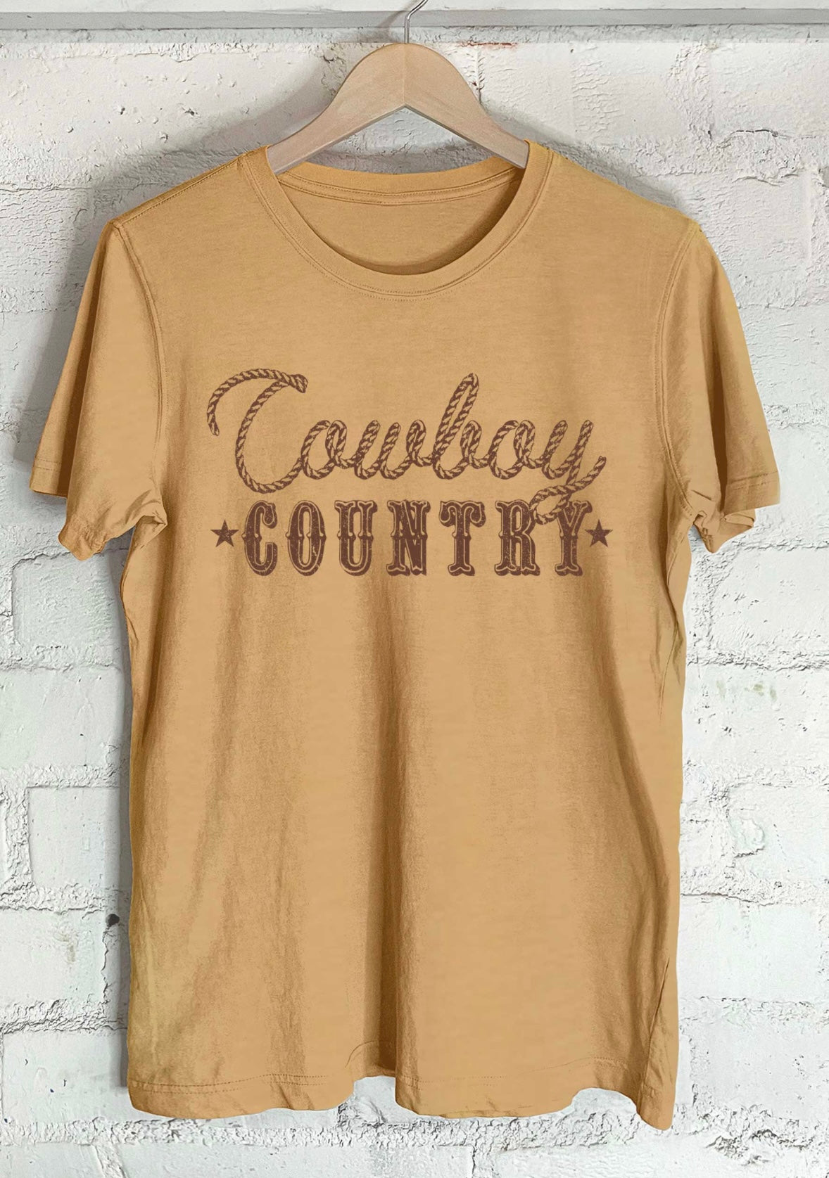 Mustard Cowboy Country T Shirt