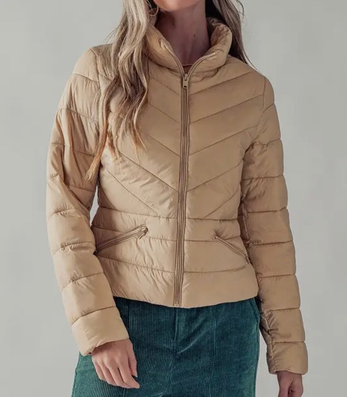Beige Puff Jacket