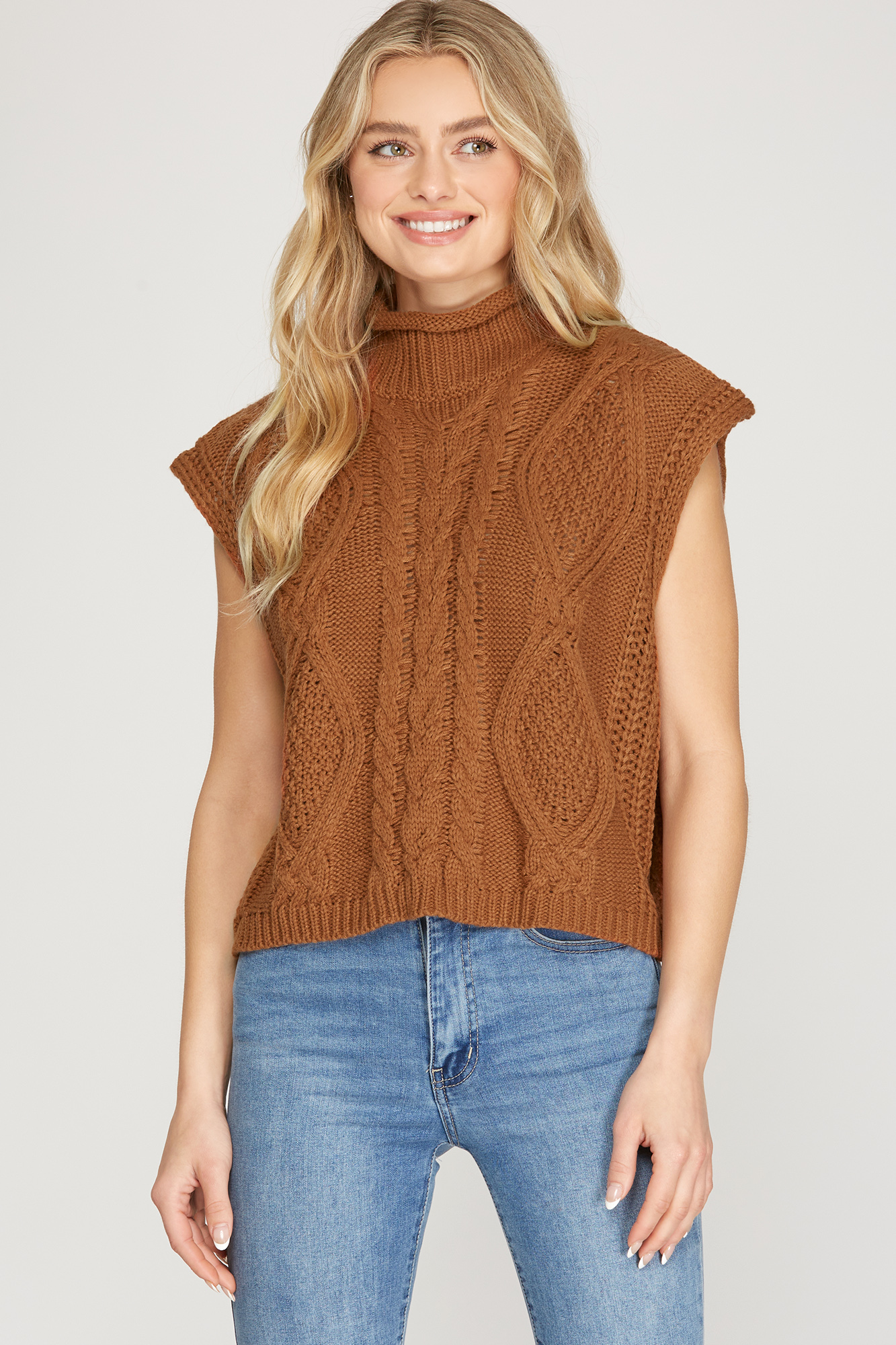 Caramel Cable Sweater
