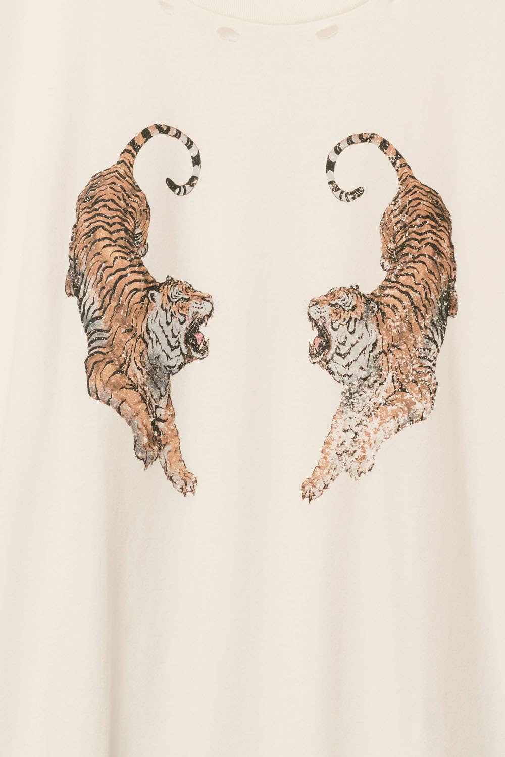 Roaring Tigers Garment Wash Oversize Graphic Tee