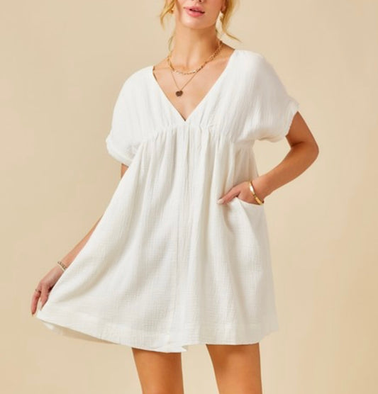 White Gauze Dress